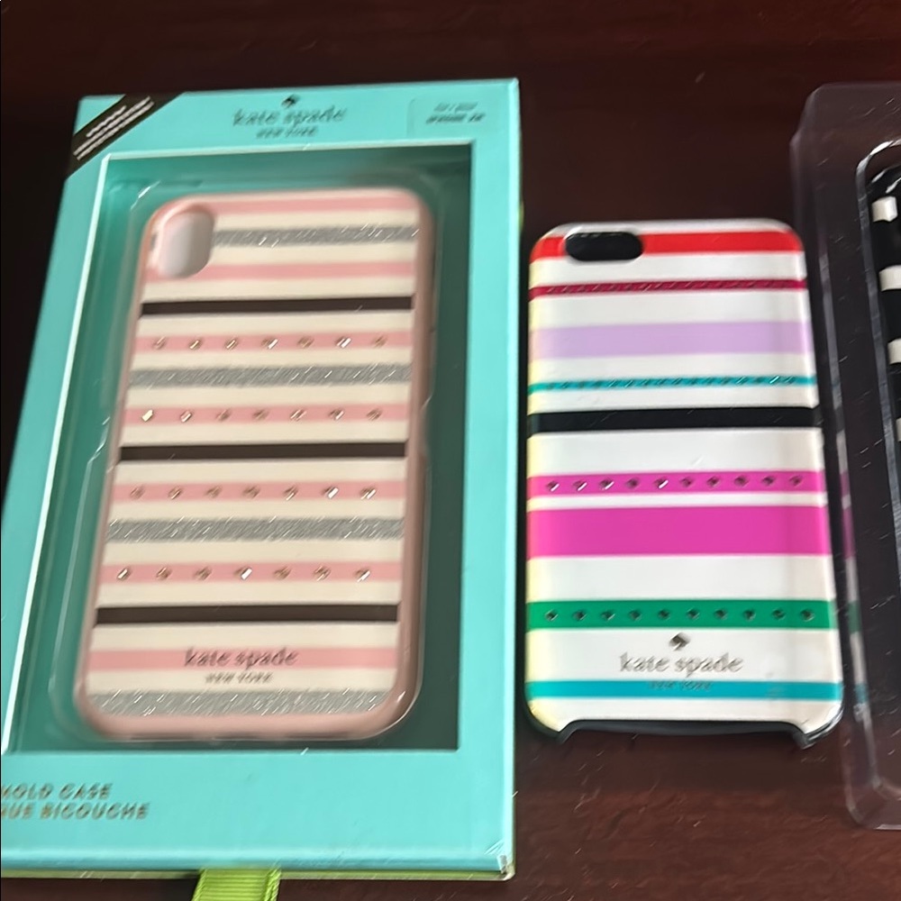 Vibrant Striped Hard Shell Phone Cases for iPhone